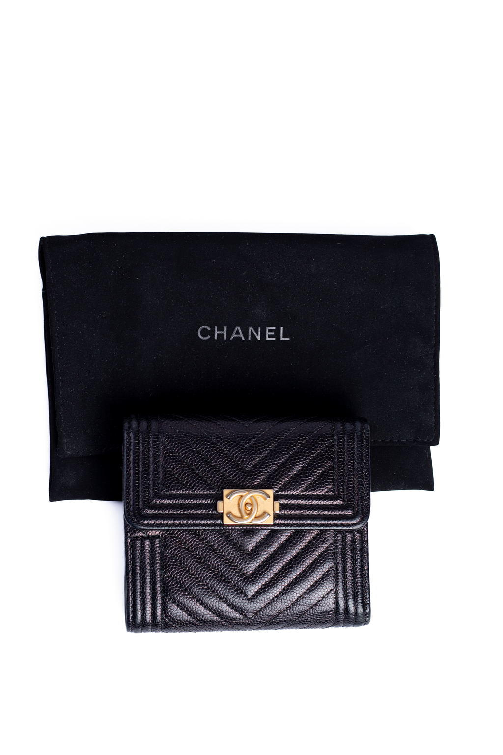 CARTERA CHANEL BOY TRIFOLD FLAP