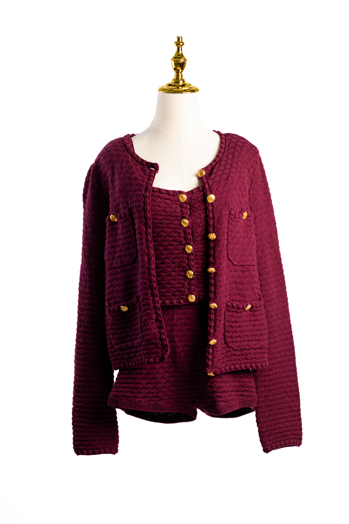 SET CARDIGAN + TOP + SHORT