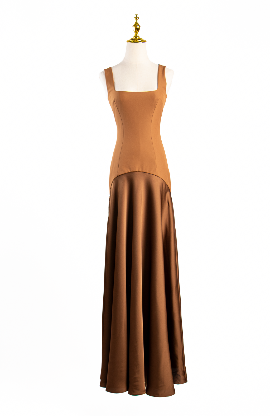 VESTIDO LARGO SATINADO