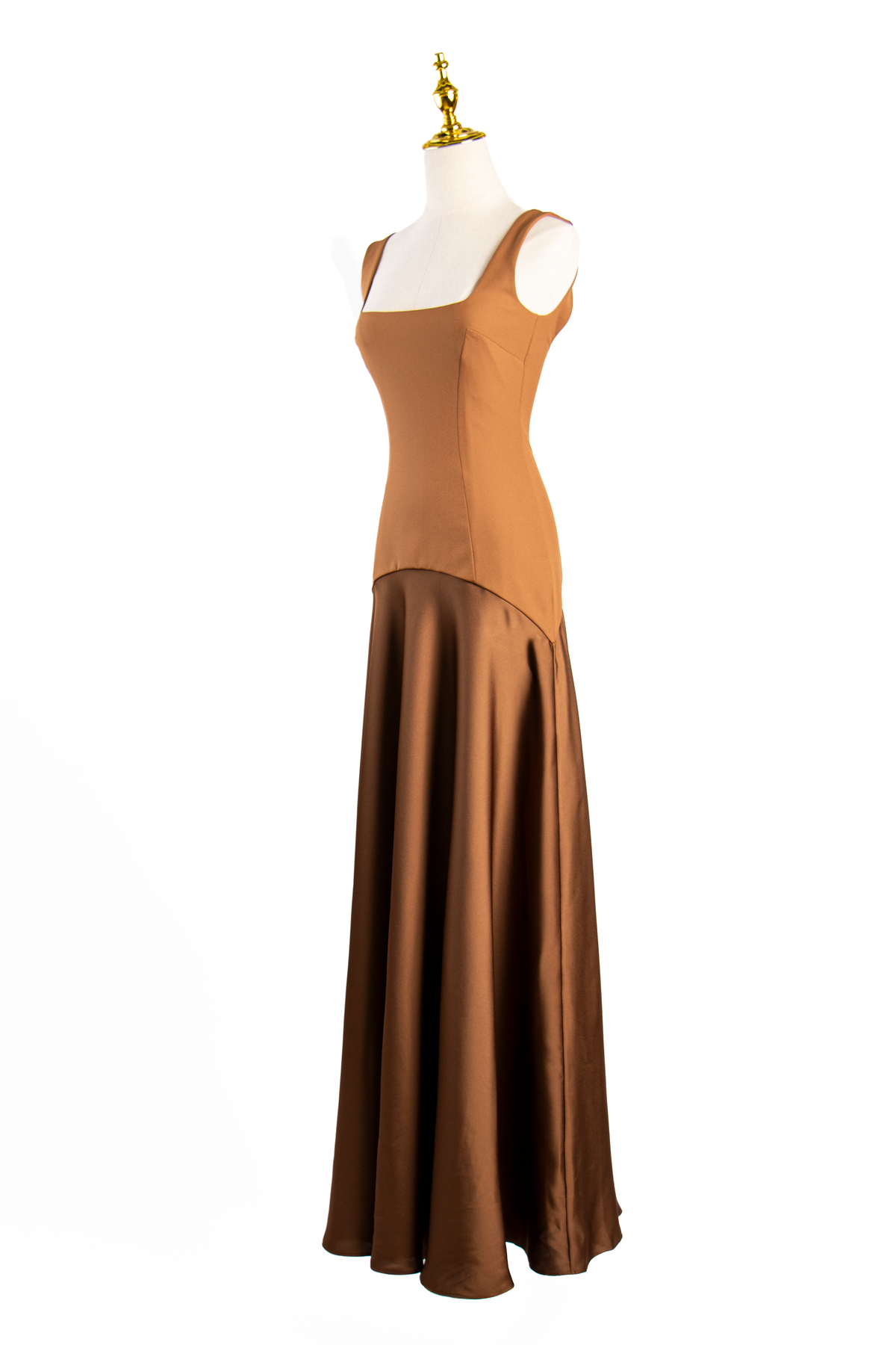 VESTIDO LARGO SATINADO