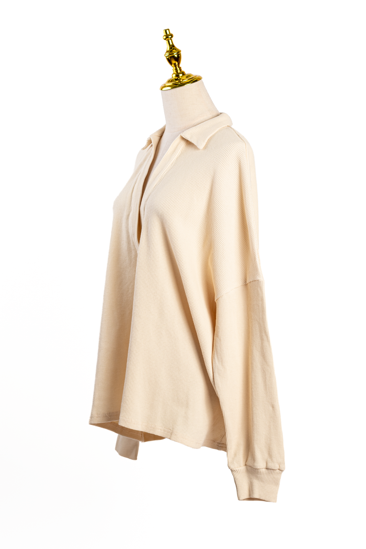 TOP DEEP V OVERSIZE CON CUELLO POLO