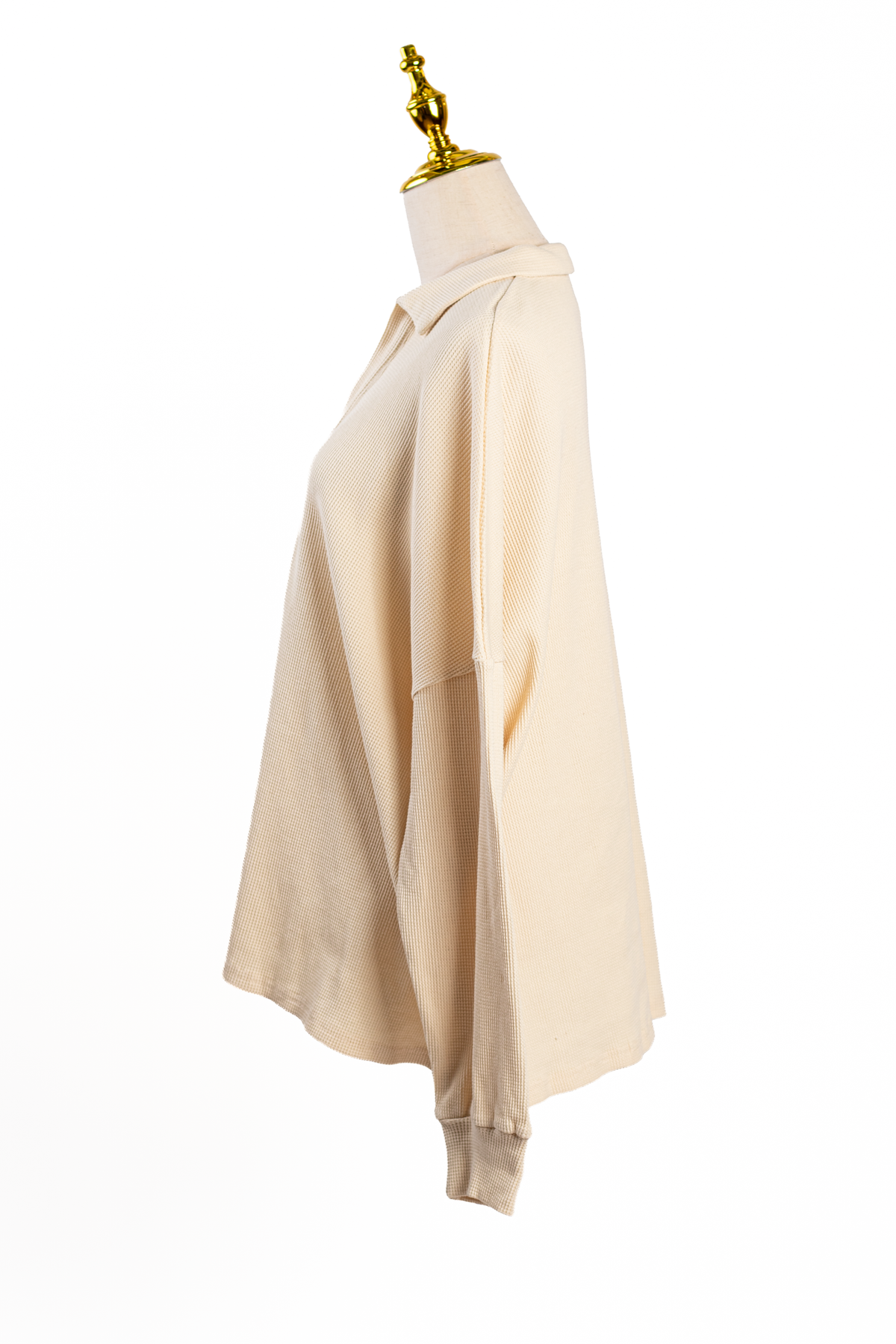 TOP DEEP V OVERSIZE CON CUELLO POLO