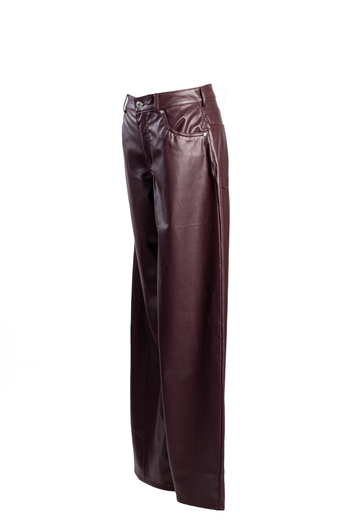PANTALÓN WIDE LEG EFECTO PIEL