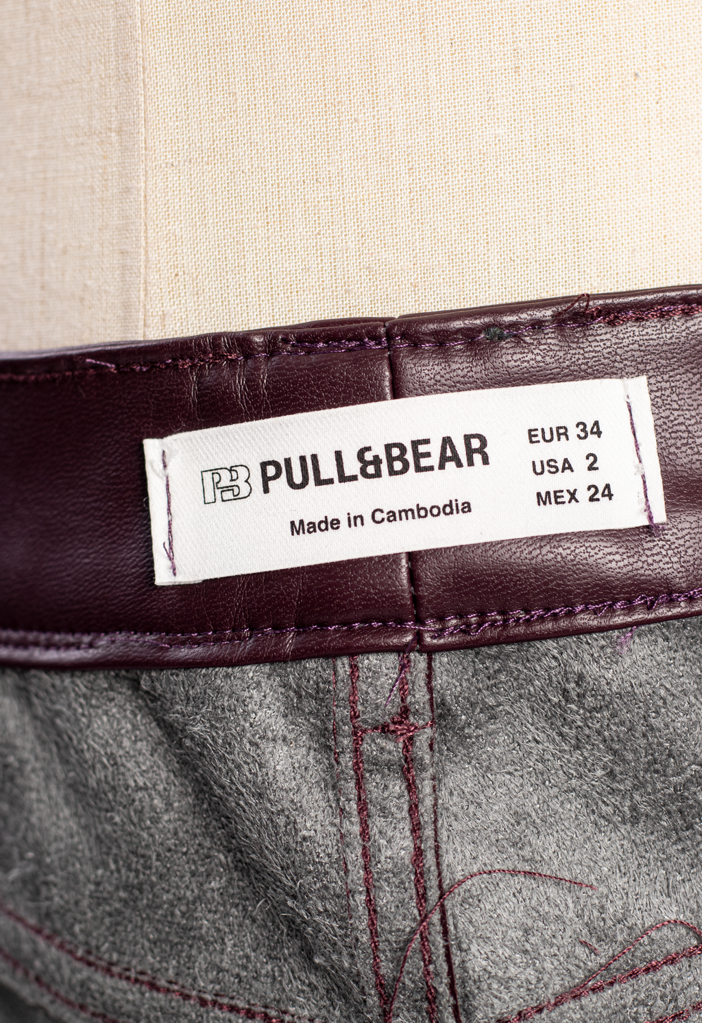 PANTALÓN WIDE LEG EFECTO PIEL
