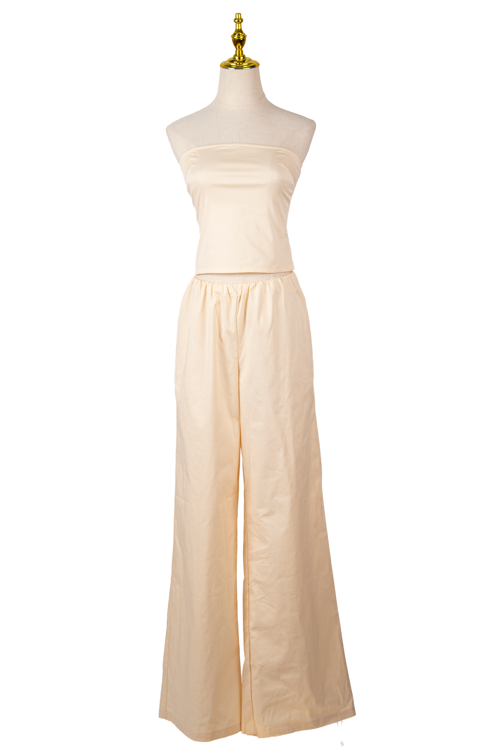 SET DE TOP STRAPLESS Y PANTALÓN PALAZZO