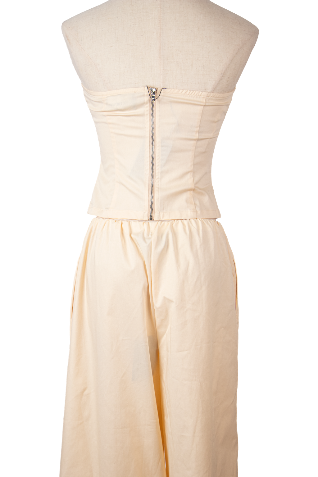 SET DE TOP STRAPLESS Y PANTALÓN PALAZZO