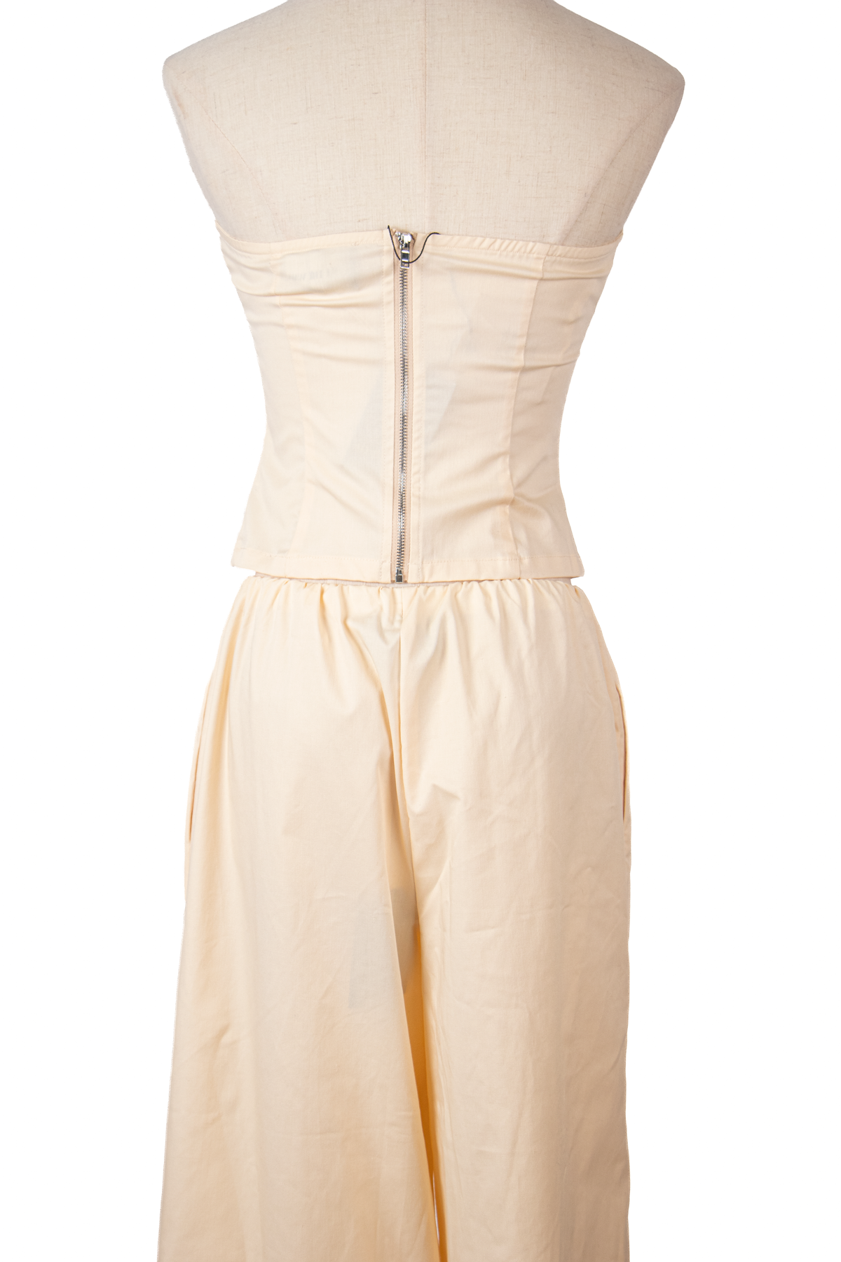 SET DE TOP STRAPLESS Y PANTALÓN PALAZZO