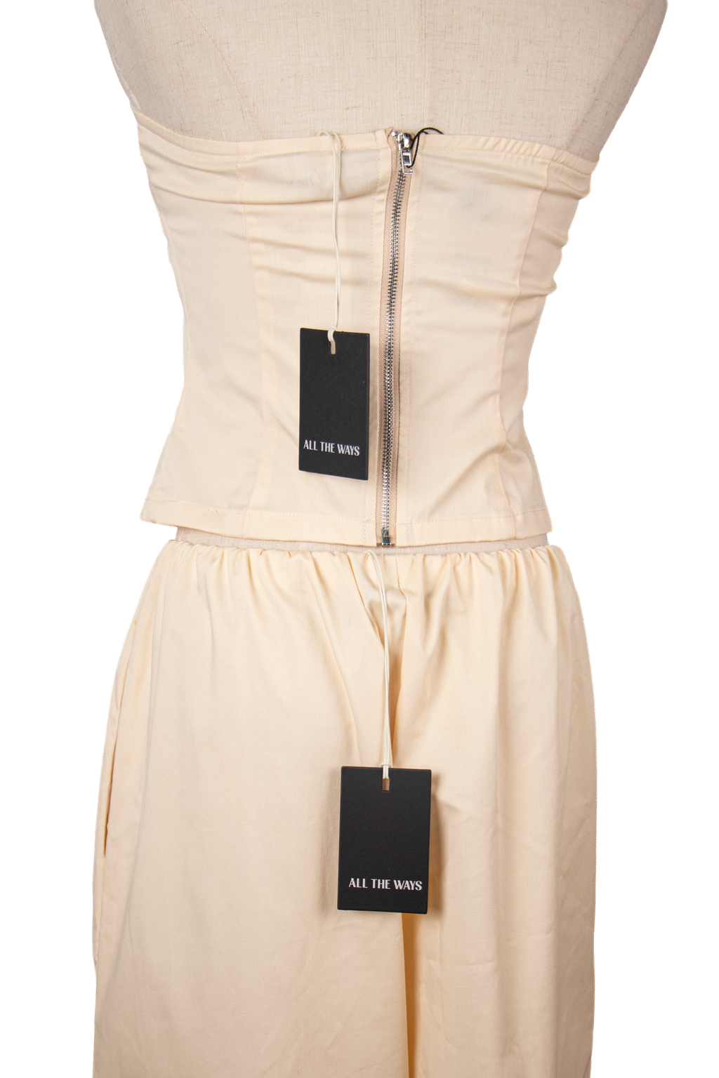 SET DE TOP STRAPLESS Y PANTALÓN PALAZZO