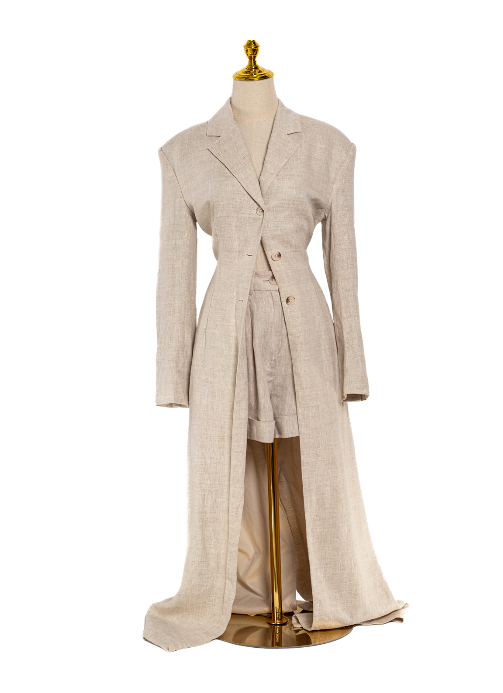 SET ELSA DE LINO BEIGE ATEMPORAL