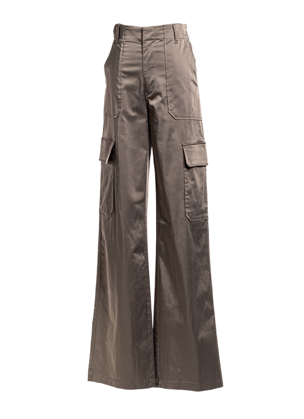 PANTALÓN ZARA CARGO SATINADO