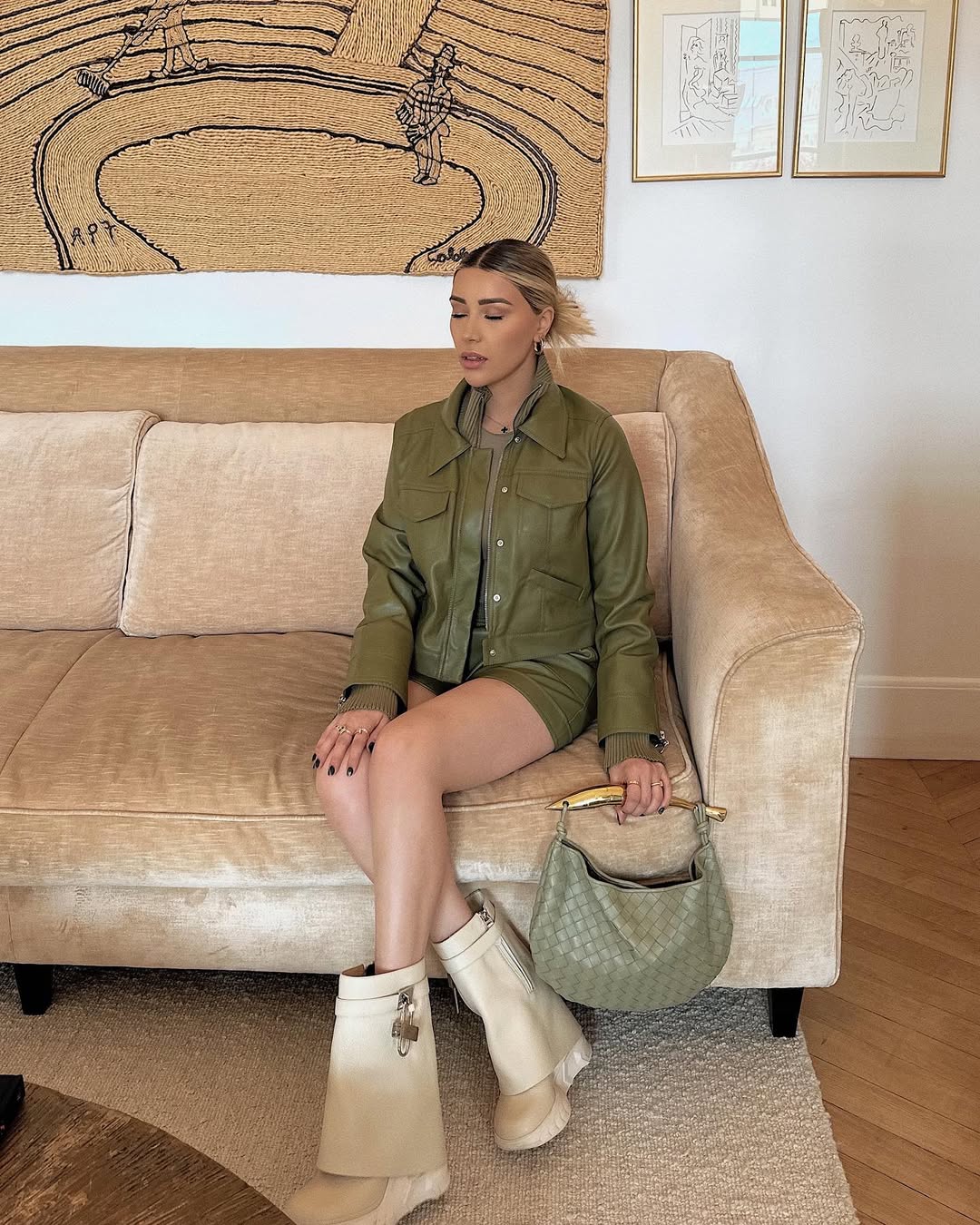 BOLSO BOTTEGA VENETA SARDINE INTRECCIATO TAUPE