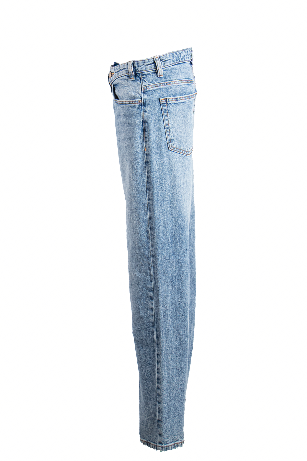 JEANS WIDE LEG CON CINTURA ASIMÉTRICA