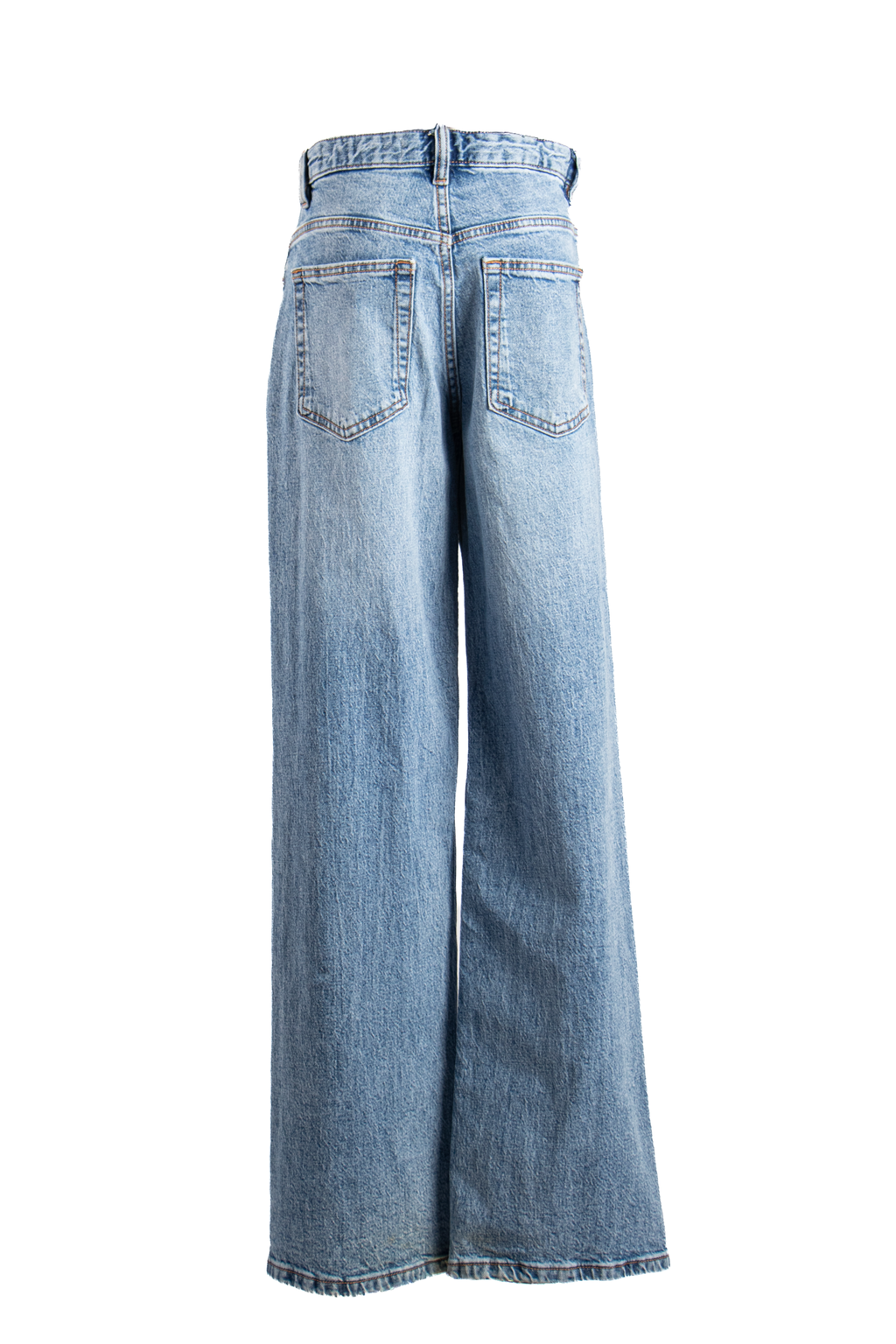 JEANS WIDE LEG CON CINTURA ASIMÉTRICA