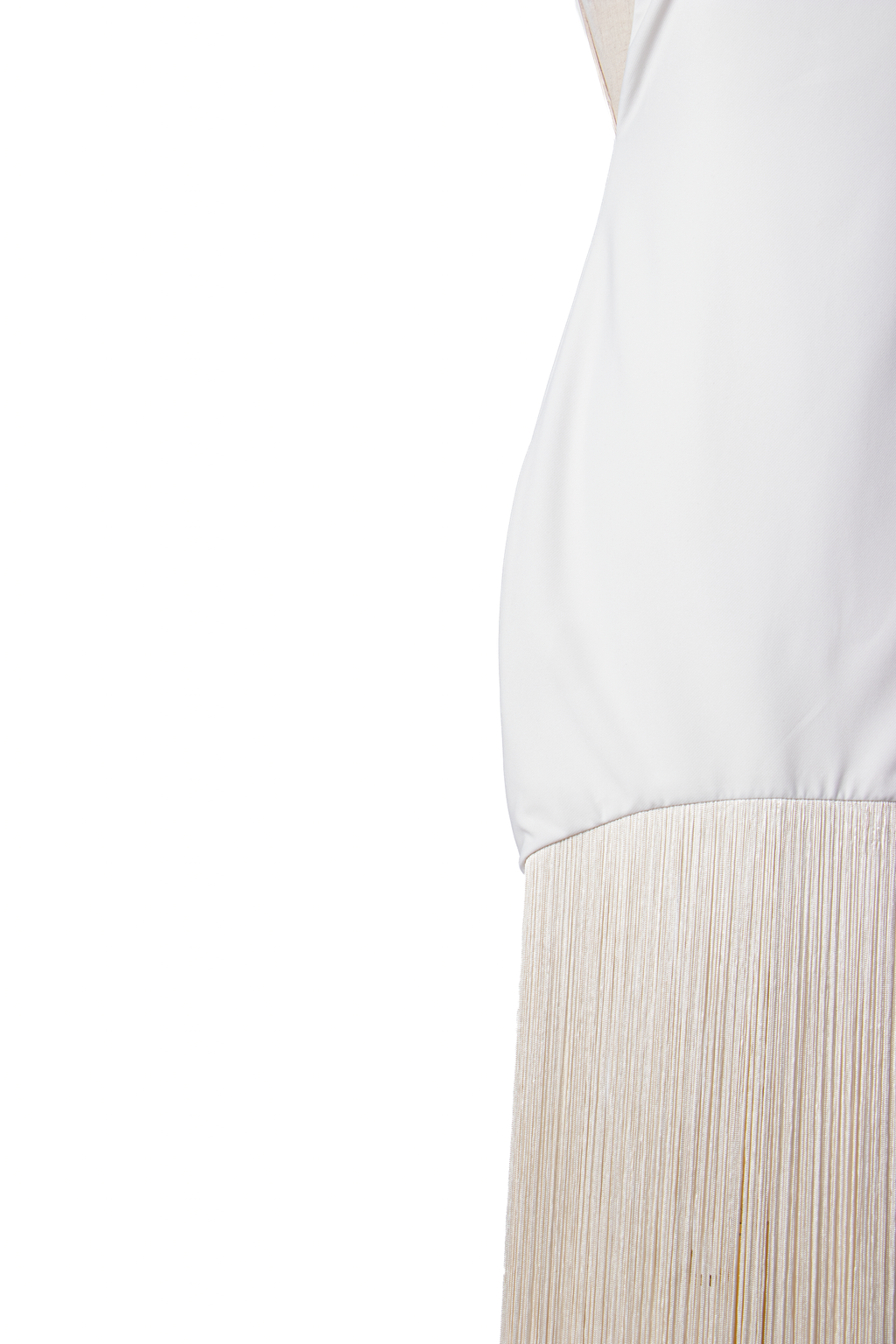 VESTIDO HALTER CON FLECOS