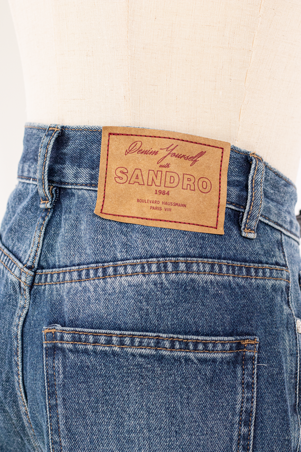 JEANS SANDRO DENIM CRISTALES STATEMENT