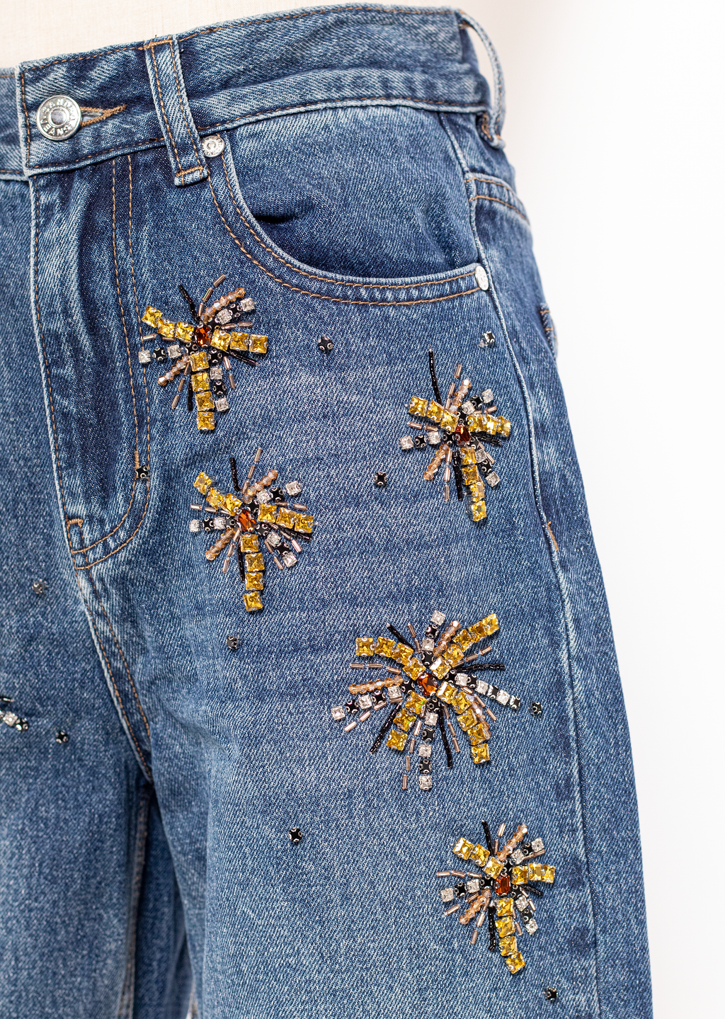 JEANS SANDRO DENIM CRISTALES STATEMENT