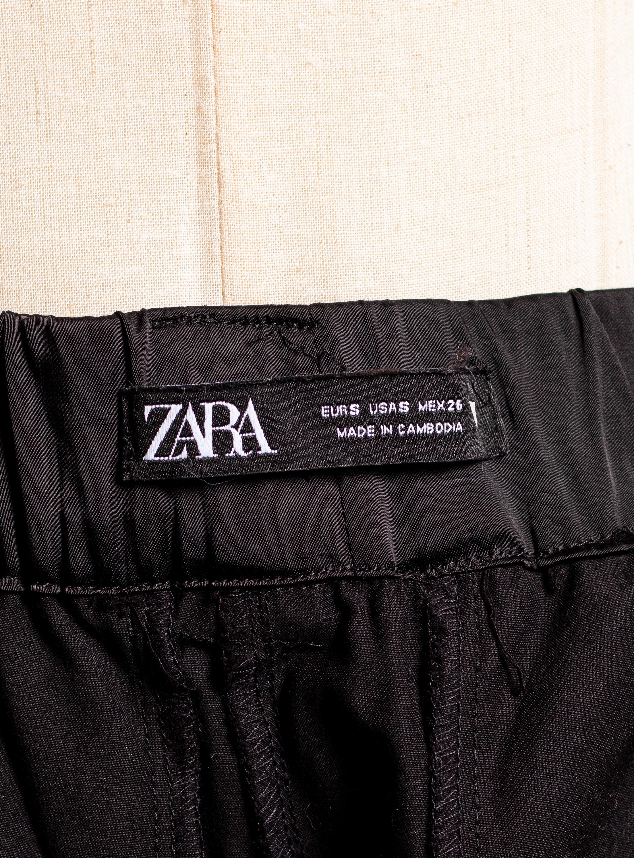 PANTALÓN ZARA CARGO SATIN