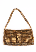 BOLSO SAINT LAURENT RIVE DROITE CRISTALES DORADOS