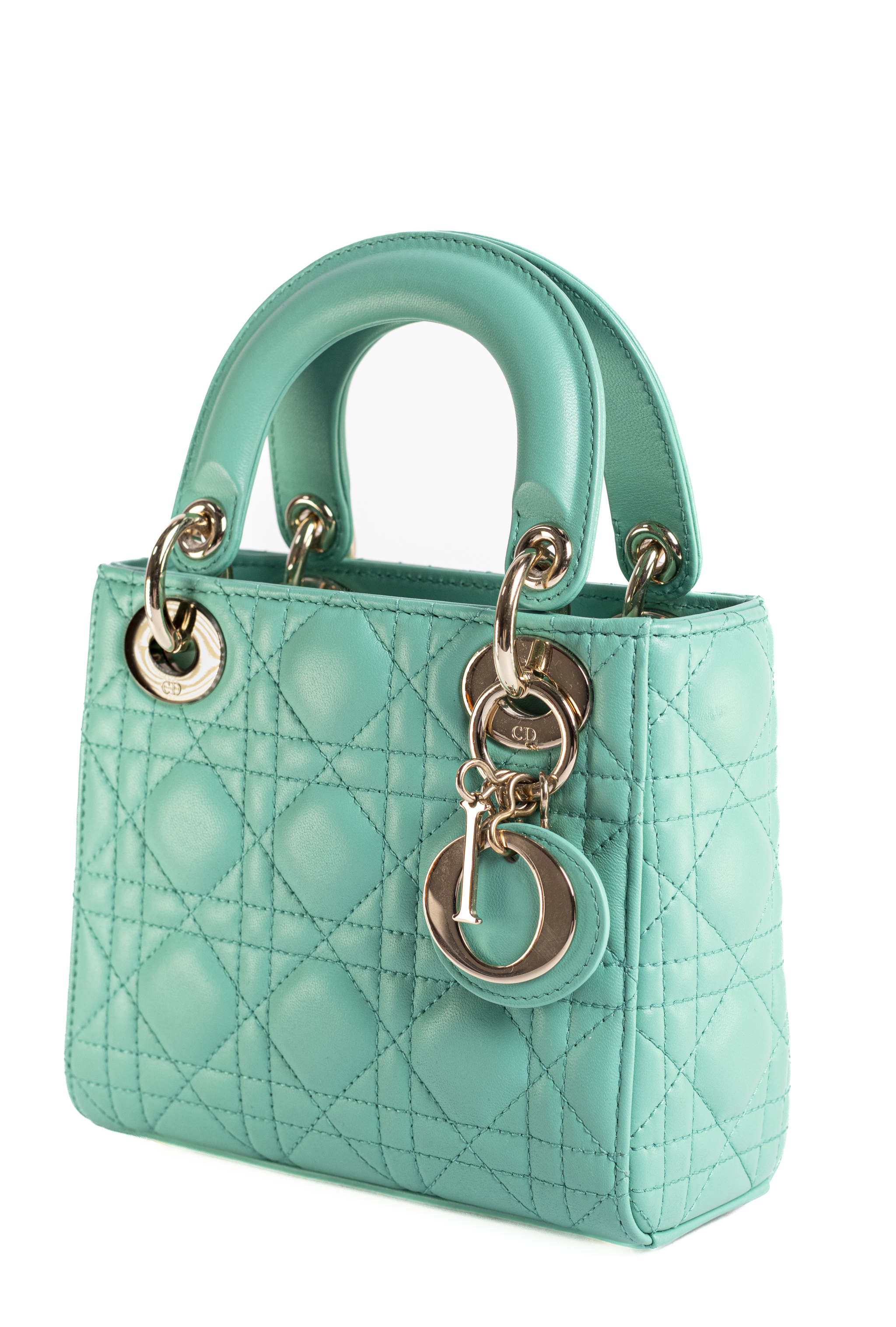 BOLSO LADY DIOR MINI VERDE MENTA