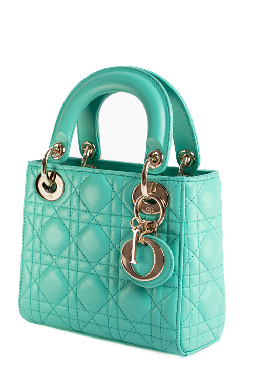 BOLSO LADY DIOR MINI VERDE MENTA