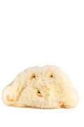 BOLSO BOTTEGA VENETA THE POUCH SHEARLING CREMA