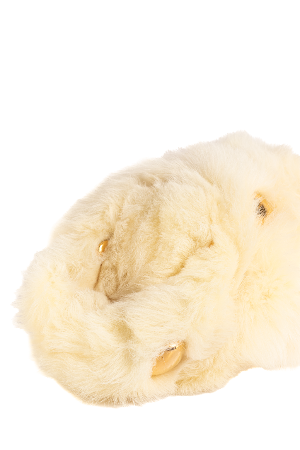 BOLSO BOTTEGA VENETA THE POUCH SHEARLING CREMA