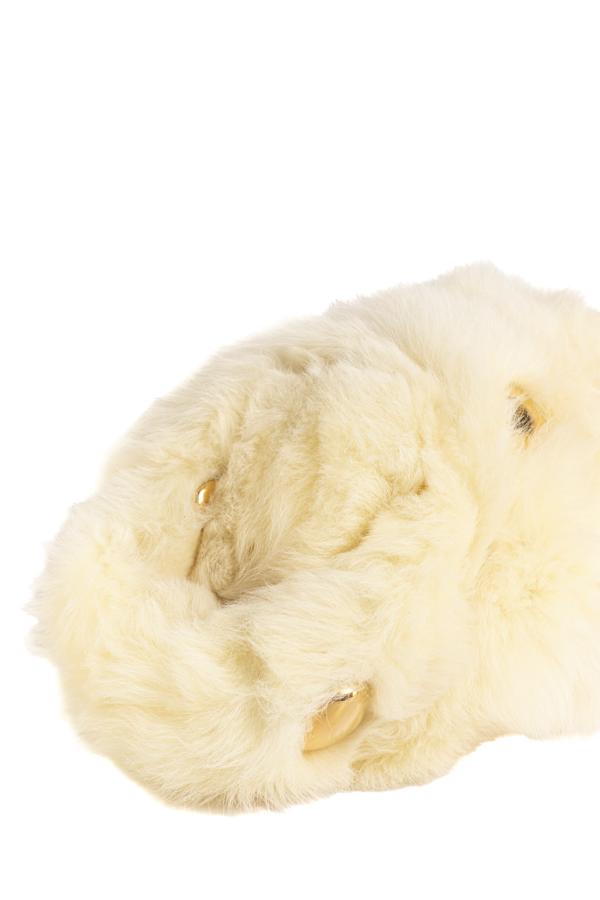 BOLSO BOTTEGA VENETA THE POUCH SHEARLING CREMA