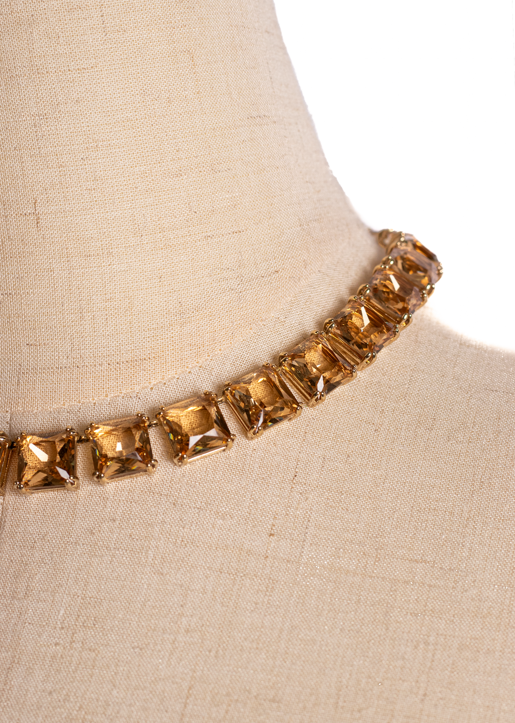 COLLAR SWAROVSKI MILLENIA CRISTALES CARAMELO