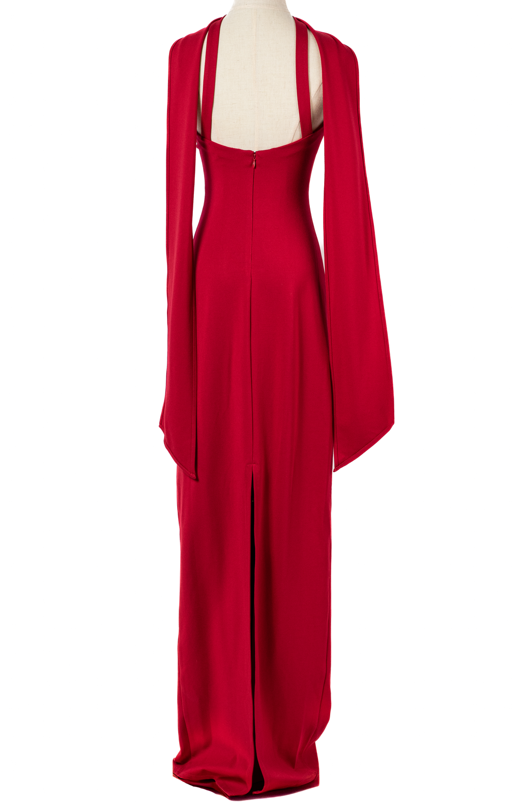 VESTIDO LARGO CON CAPA