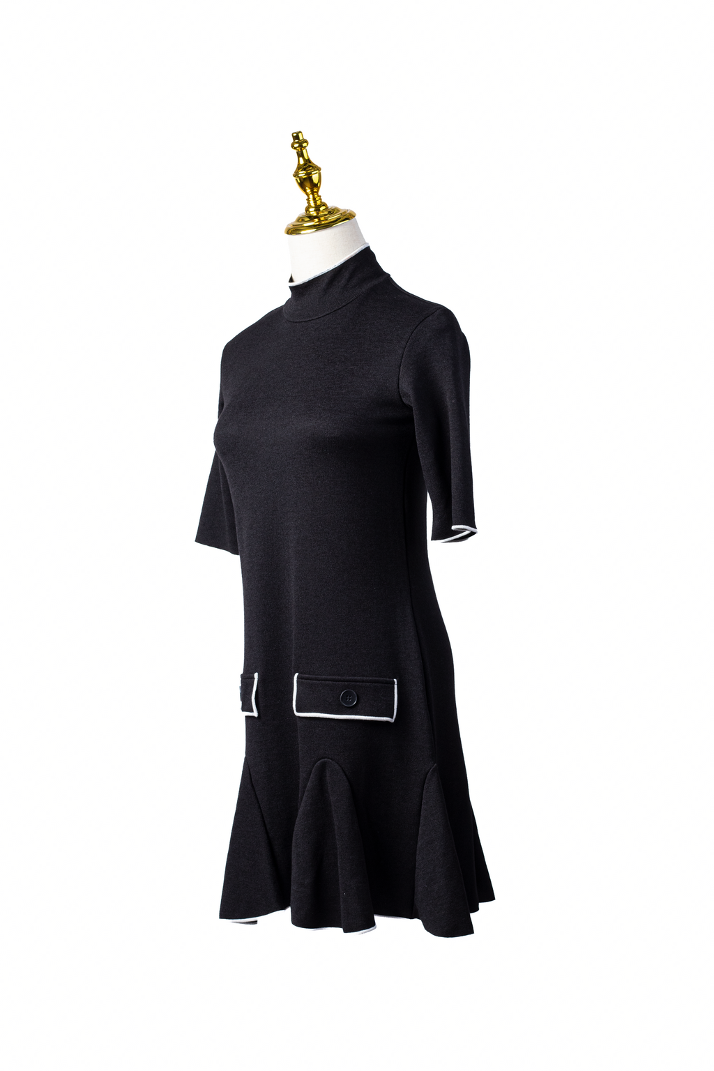 VESTIDO MINI CUELLO ALTO