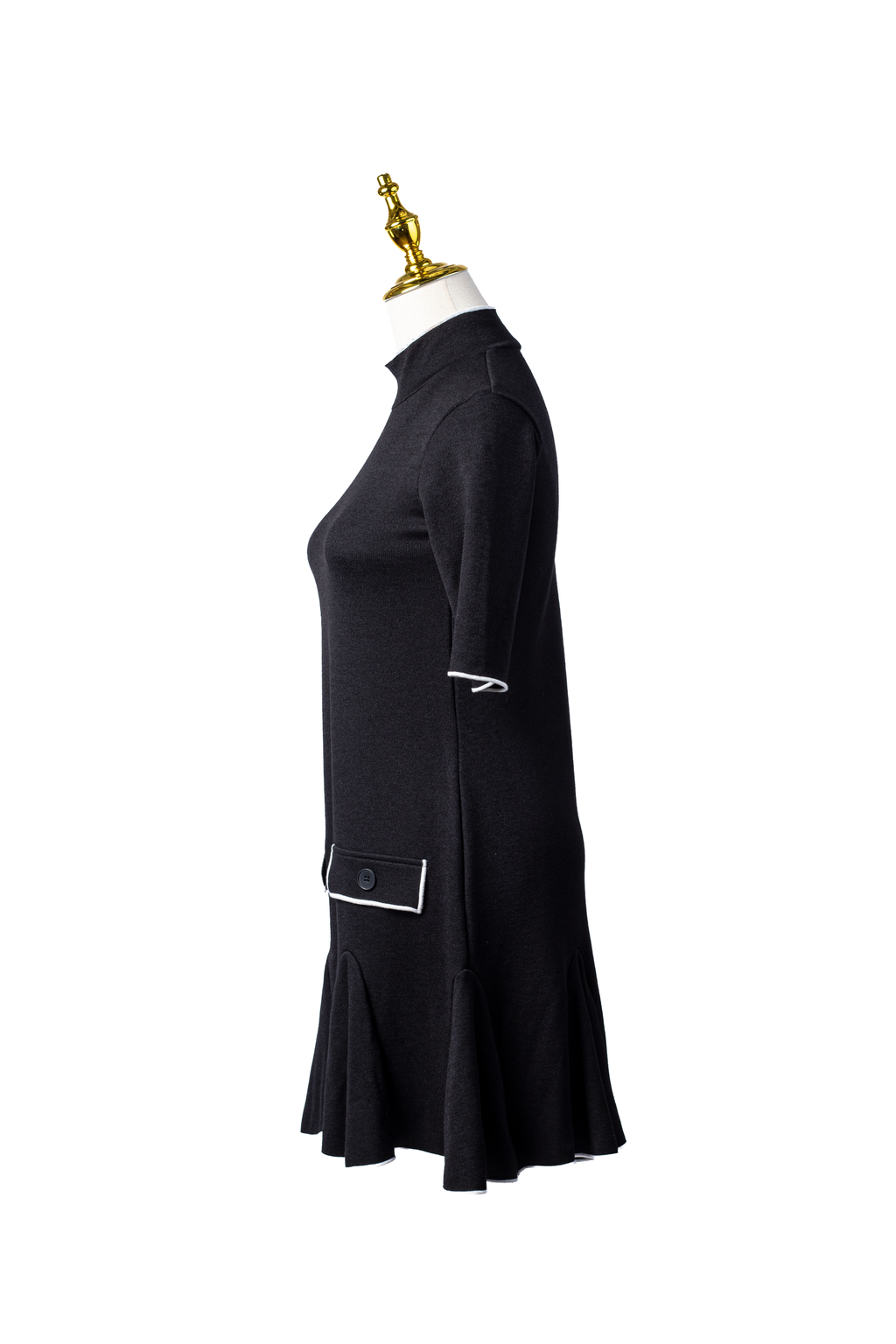 VESTIDO MINI CUELLO ALTO